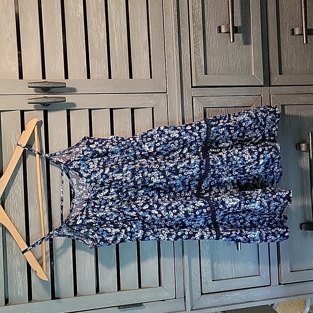 Mossimo Supply Co. Blue Floral Dress